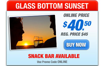 glass bottom boat sunset trip