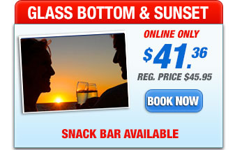 glass bottom boat sunset trip